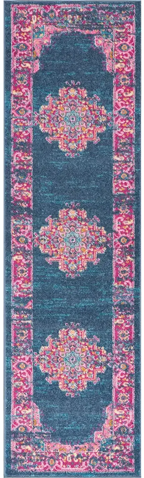 Passion PSN03 Blue 2'2" x 10' Rug