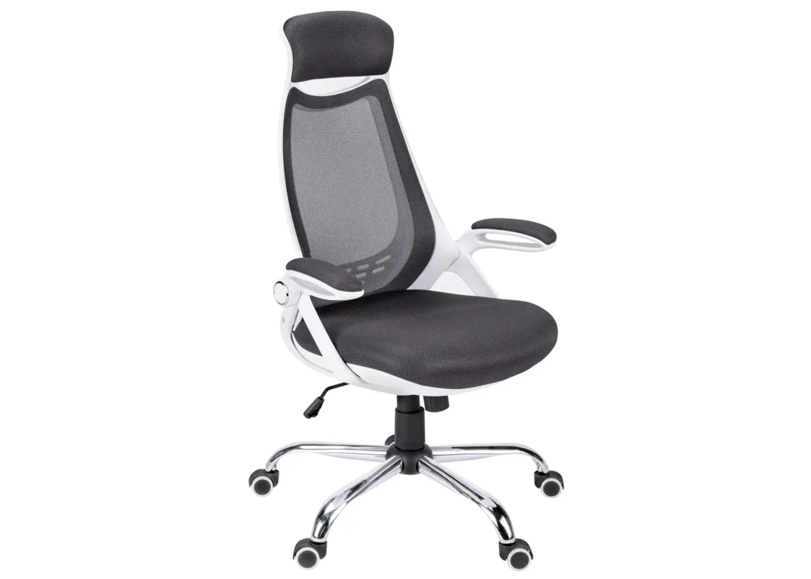 Monarch Specialties I 7269 Office Chair, Adjustable Height, Swivel, Ergonomic, Armrests, Computer Desk, Work, Metal, Mesh, White, Grey, Contemporary, Modern