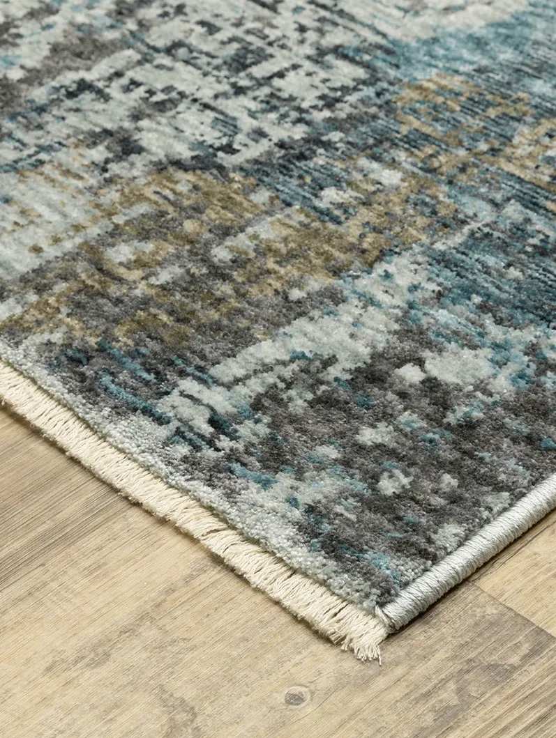 Hayden 2'3" x 7'6" Blue Rug