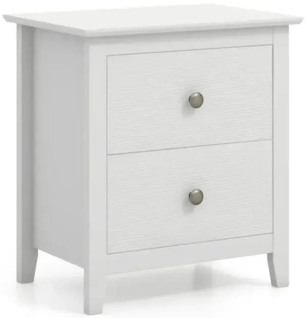 Hivvago Modern Nightstand with 2 Drawers for Small Spaces