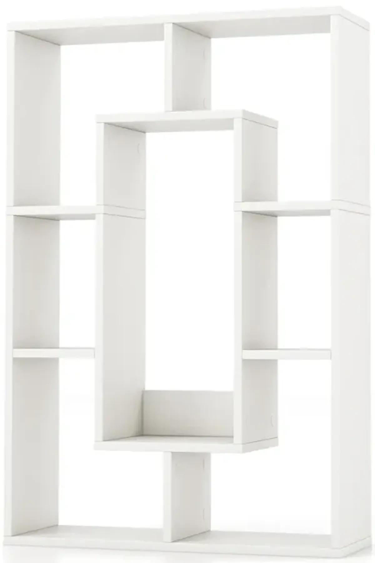 7-Cube Geometric Bookshelf Modern Decorative Open Bookcase