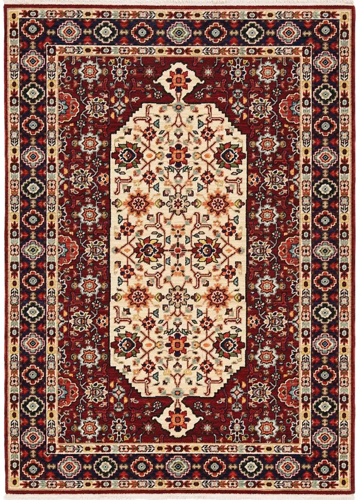 Lilihan 2' x 3' Red Rug