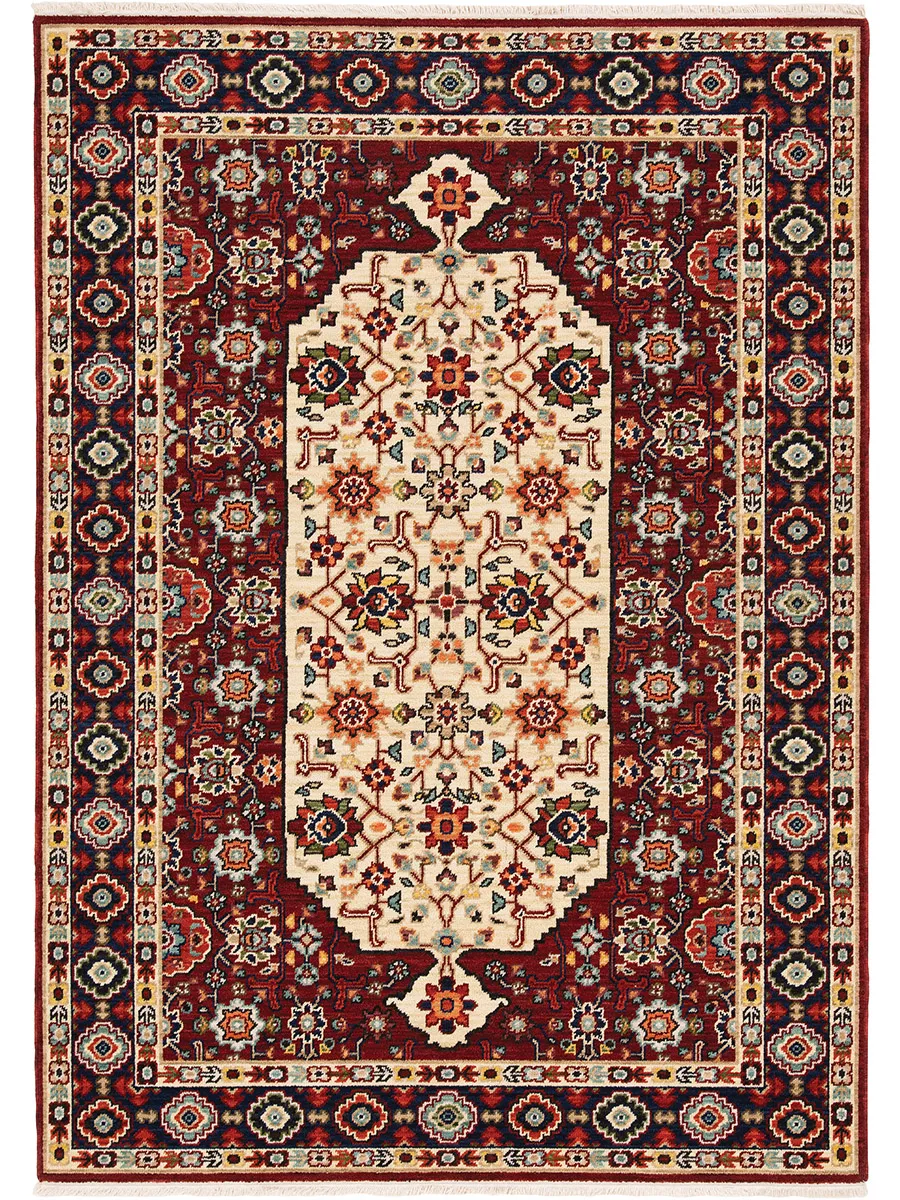 Lilihan 2' x 3' Red Rug