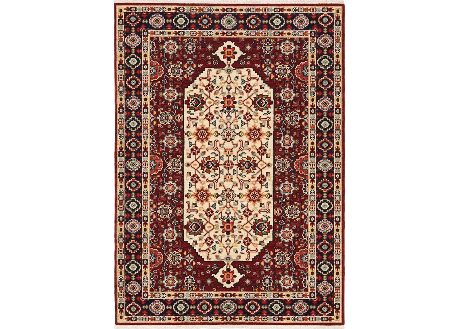 Lilihan 2' x 3' Red Rug