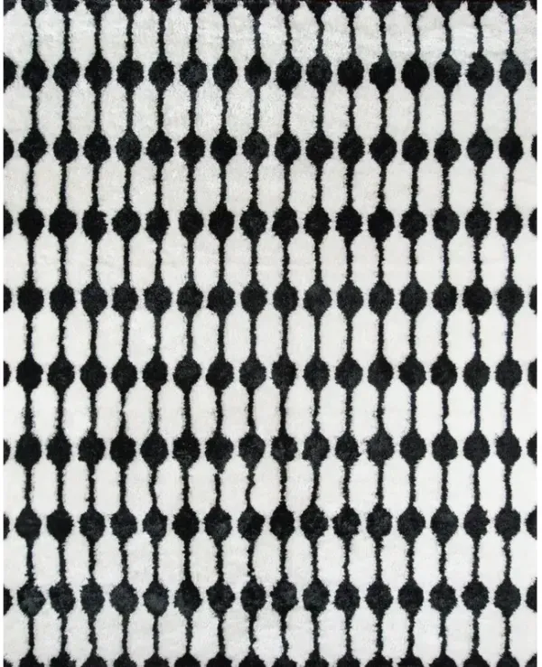 Novogratz Modern Rectangle Area Rug, Black, 2' X 3'