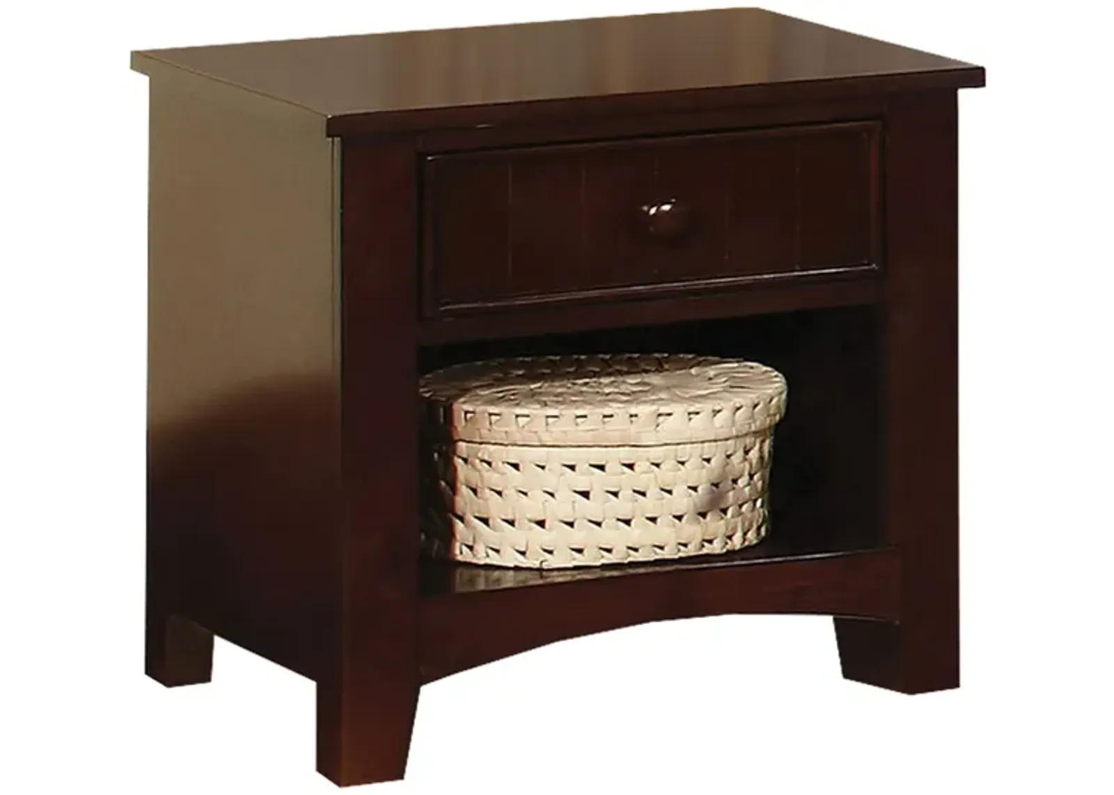 Furniture Of America Omnus Dark Walnut Nightstand-Benzara