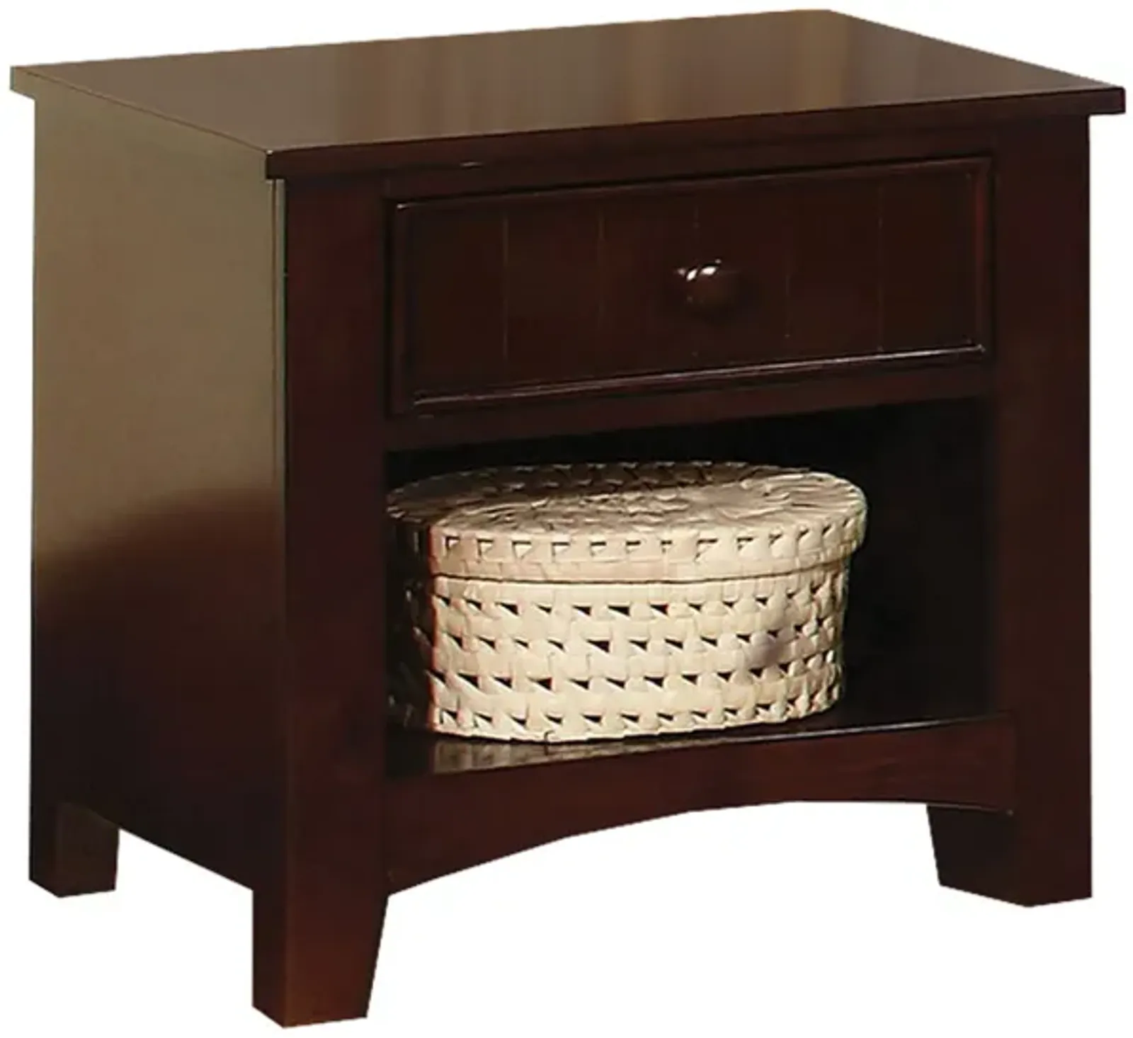 Furniture Of America Omnus Dark Walnut Nightstand-Benzara