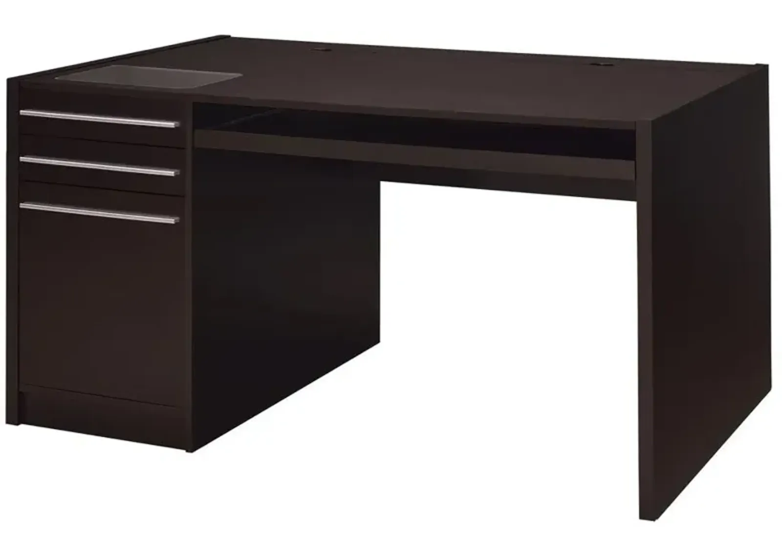 Halston 3-drawer Connect-it Office Desk Cappuccino