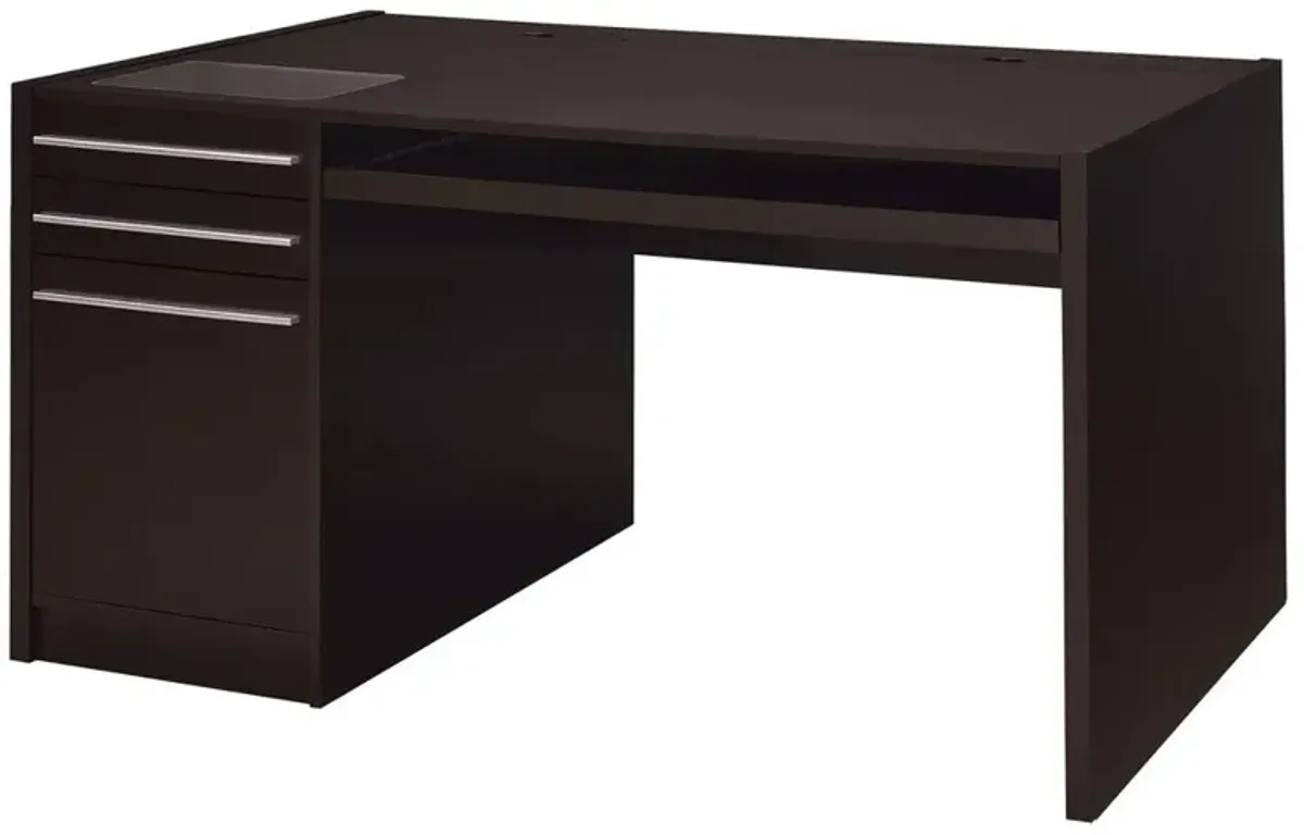 Halston 3-drawer Connect-it Office Desk Cappuccino