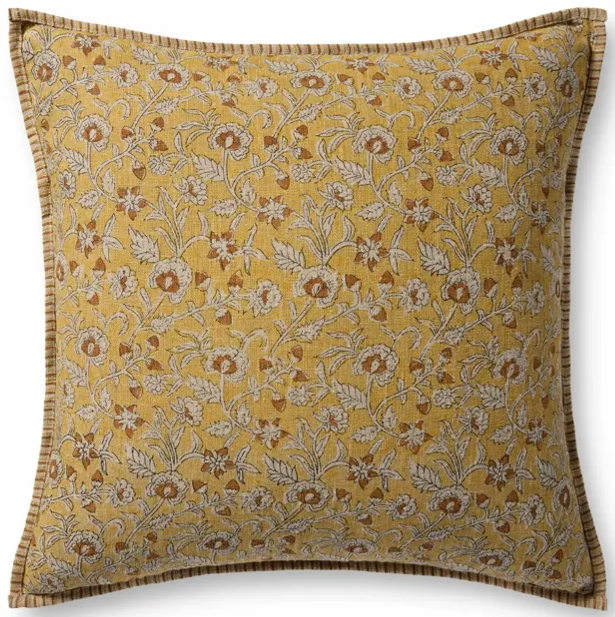 PLL0164 Gold/Multi 22''x22'' Down Pillow
