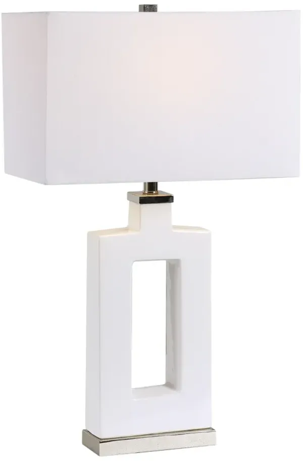 Entry Modern White Table Lamp
