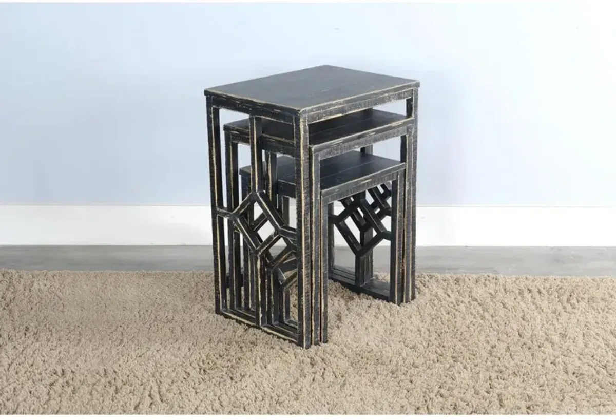 Sunny Designs Black Sand Nesting Table