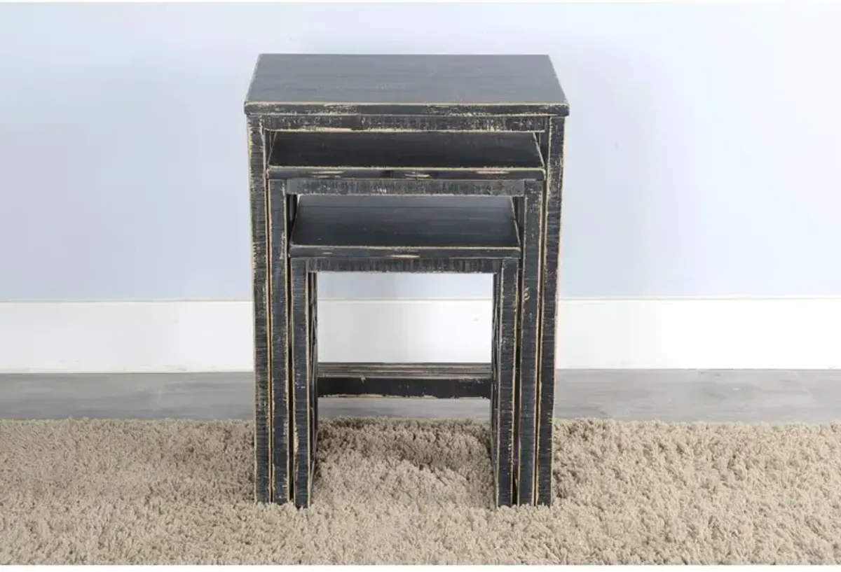 Sunny Designs Black Sand Nesting Table