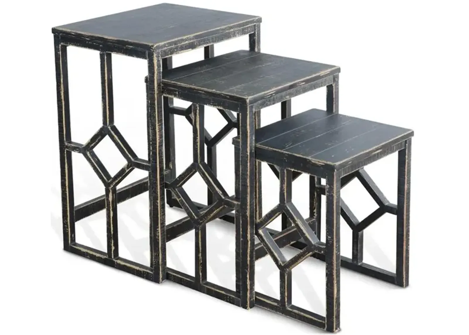 Sunny Designs Black Sand Nesting Table