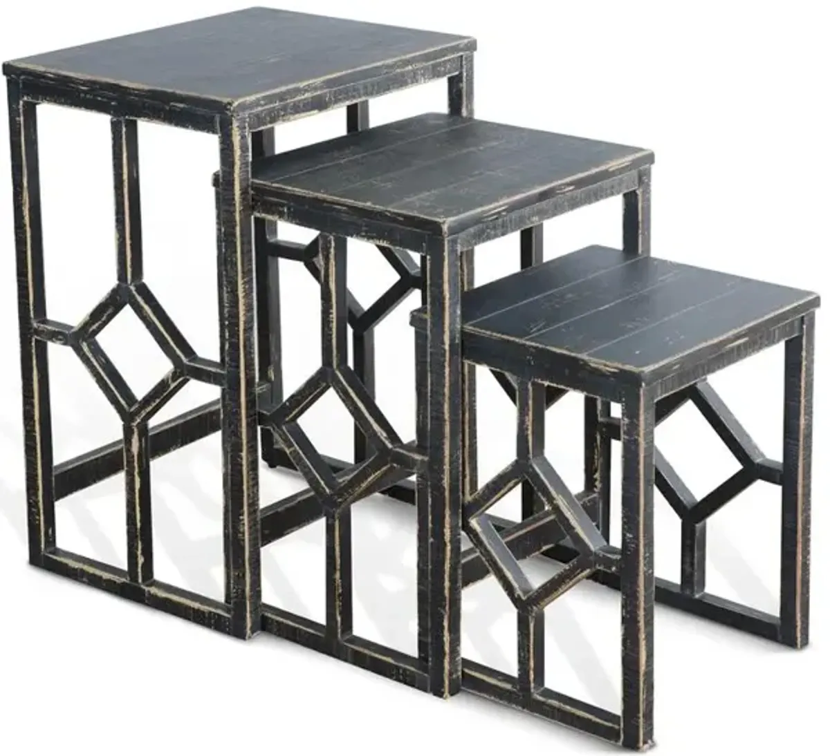 Sunny Designs Black Sand Nesting Table