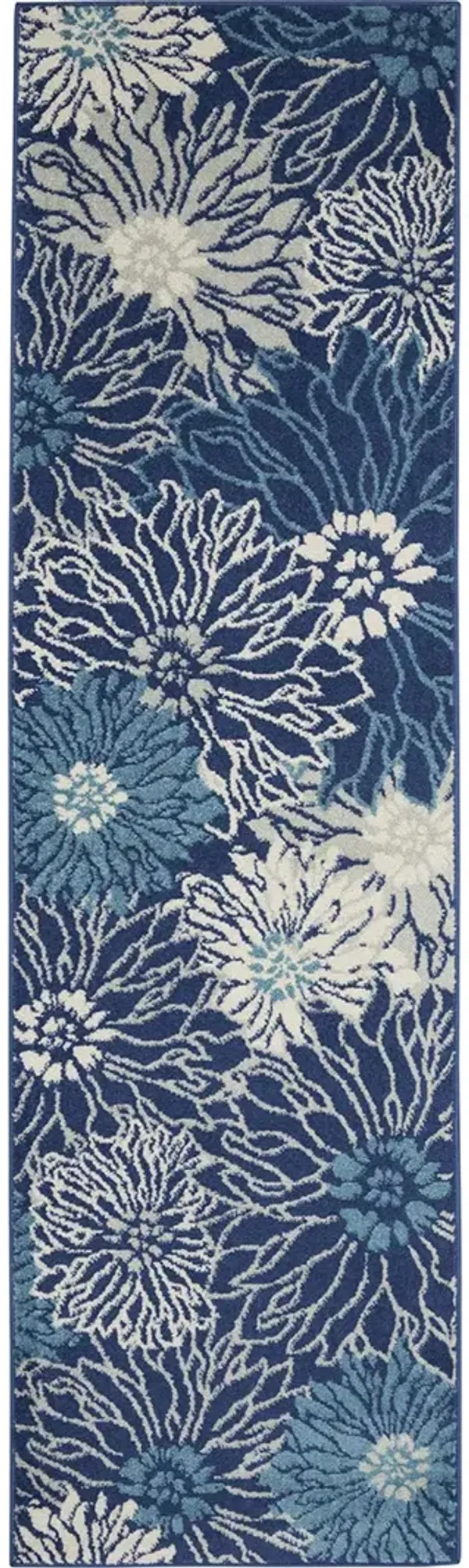 Passion PSN17 Navy/Ivory 2'2" x 10' Rug