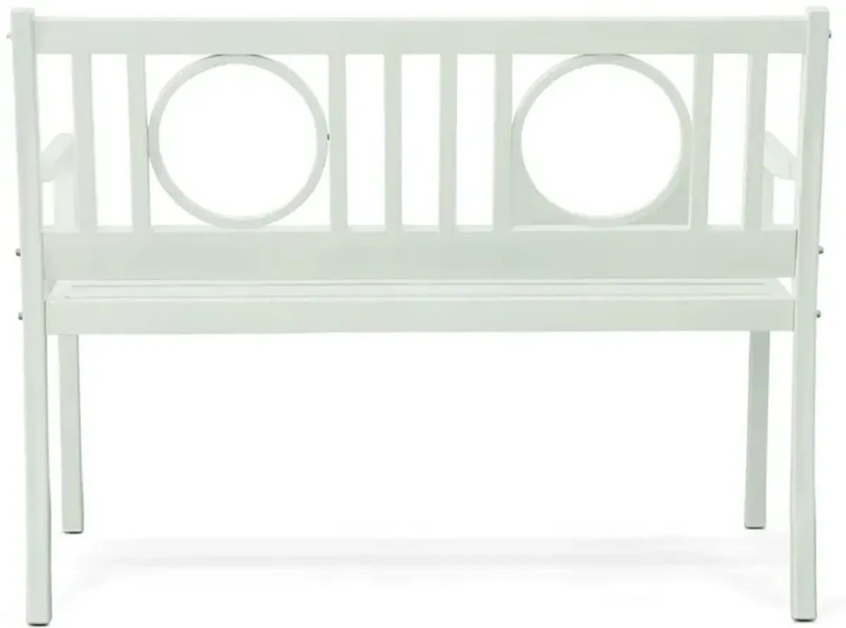 Carolina Living Gramercy Outdoor Bench - White