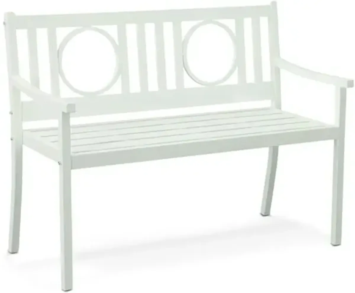 Carolina Living Gramercy Outdoor Bench - White