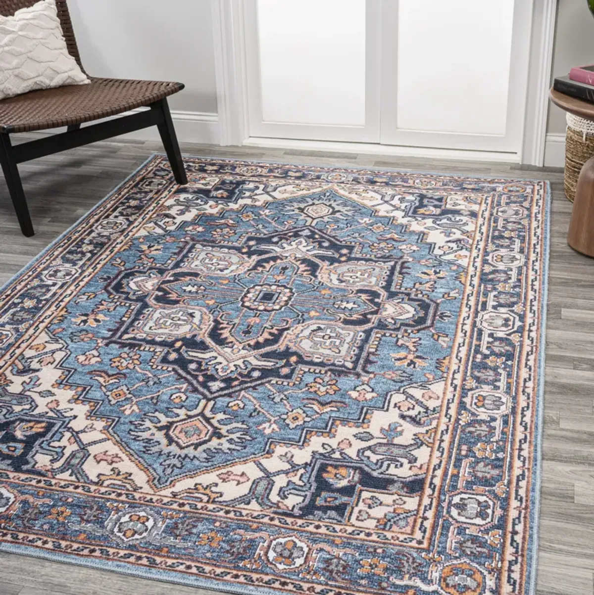 Cirali Ornate Large Medallion Machine-Washable Area Rug