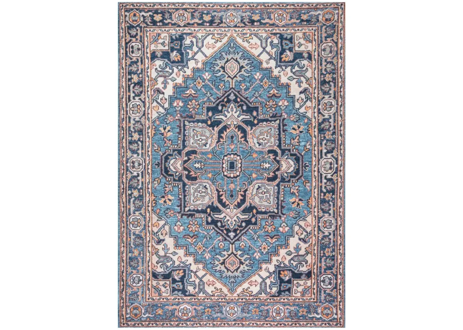 Cirali Ornate Large Medallion Machine-Washable Area Rug