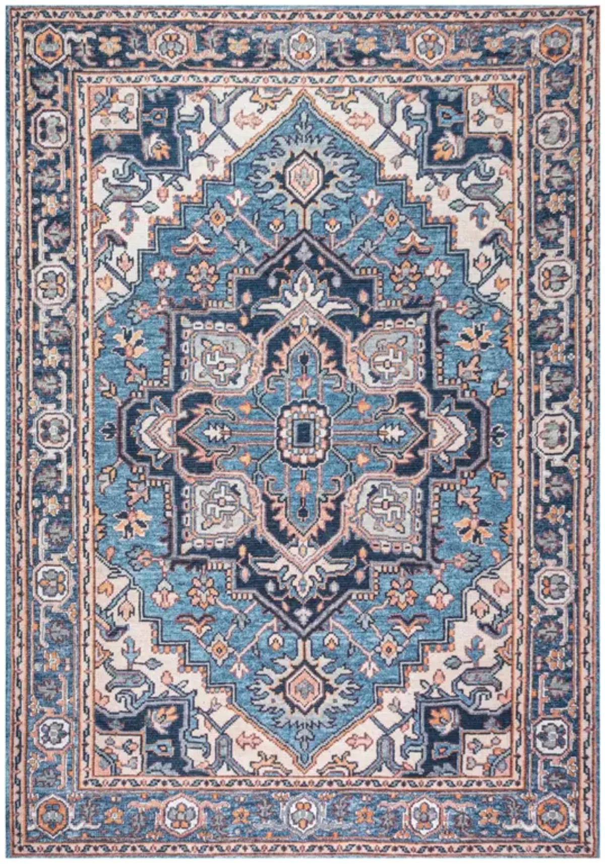 Cirali Ornate Large Medallion Machine-Washable Area Rug