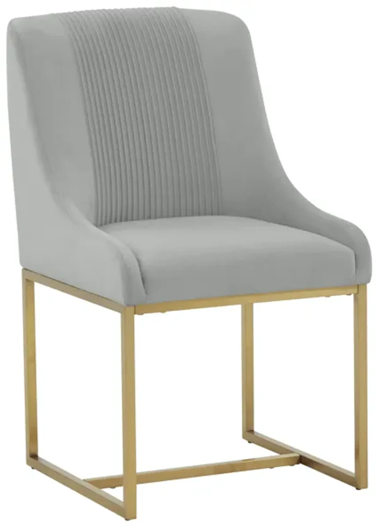 Lisa Pleated Velvet Dining Chair