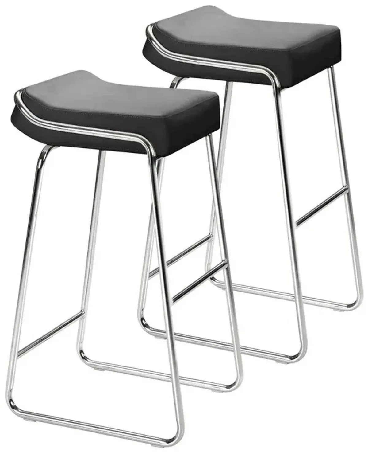 Belen Kox Wedge Barstool Set Of 2 (Black), Belen Kox