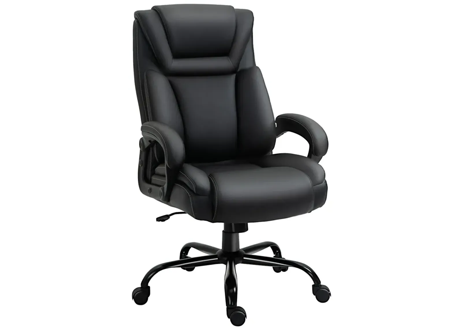 Black Executive Giant: 400lbs Capacity High Back PU Leather Office Chair