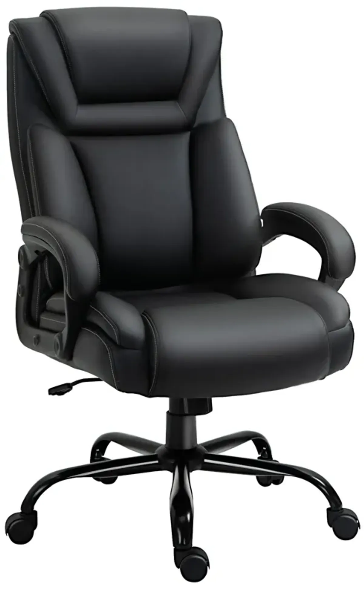 Black Executive Giant: 400lbs Capacity High Back PU Leather Office Chair