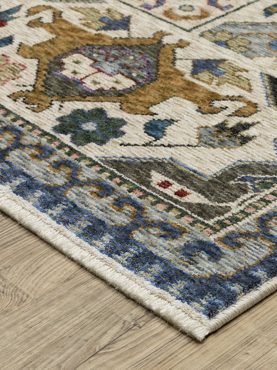 Hastings 3'10" x 5'5" Blue Rug