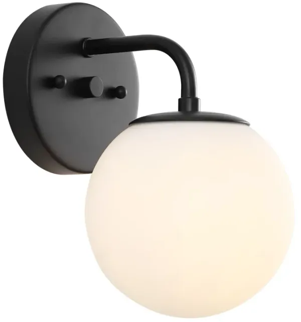 Louis Parisian Globe Metal/Frosted Glass Modern Contemporary LED Vanity Light