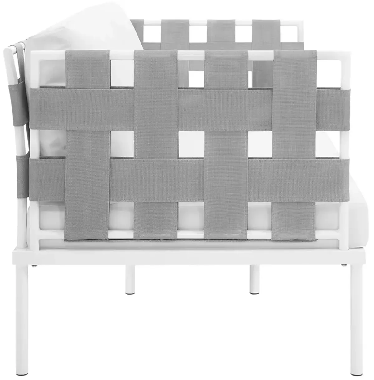 Modway - Harmony Outdoor Patio Aluminum Loveseat