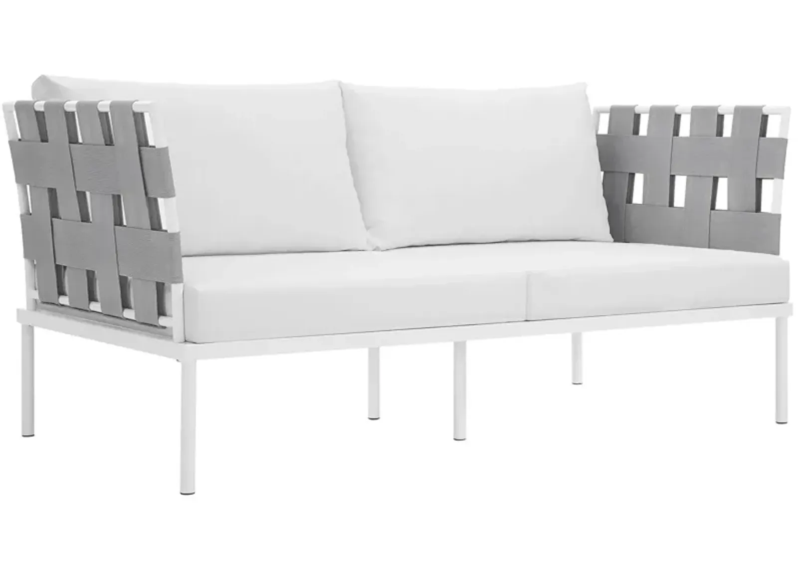 Modway - Harmony Outdoor Patio Aluminum Loveseat