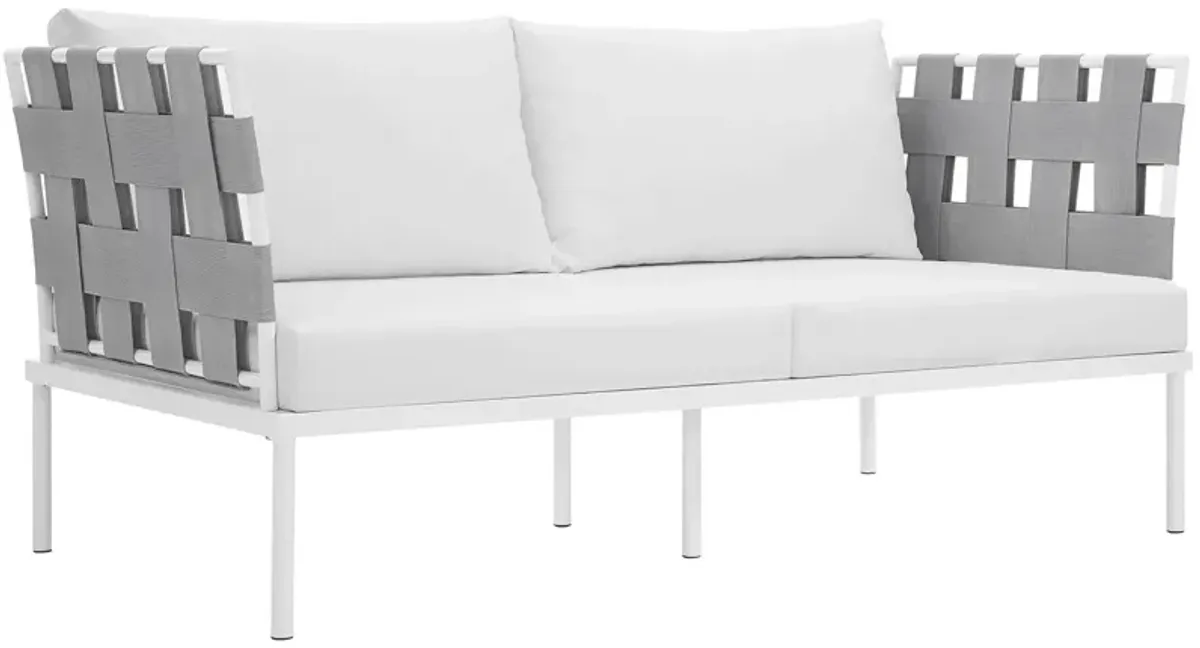 Modway - Harmony Outdoor Patio Aluminum Loveseat