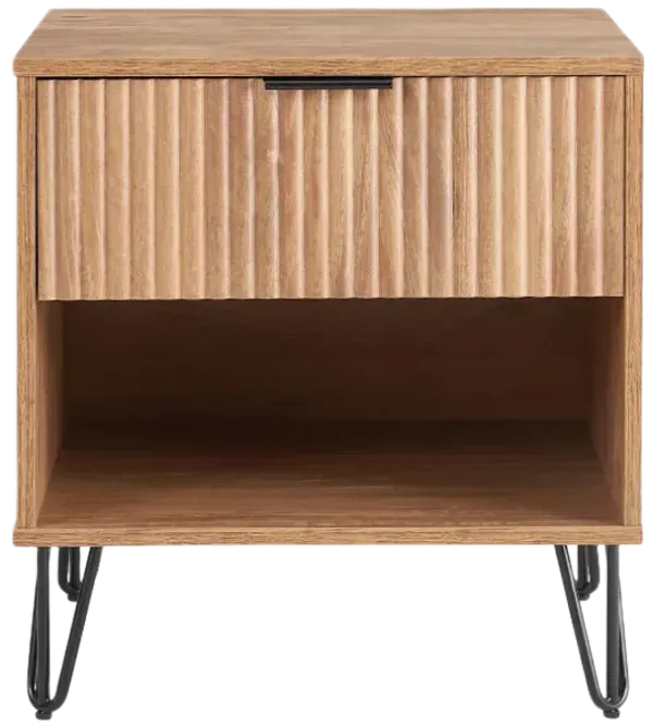 Dumbo 1-Drawer Nightstands in Brown (Set of 2)
