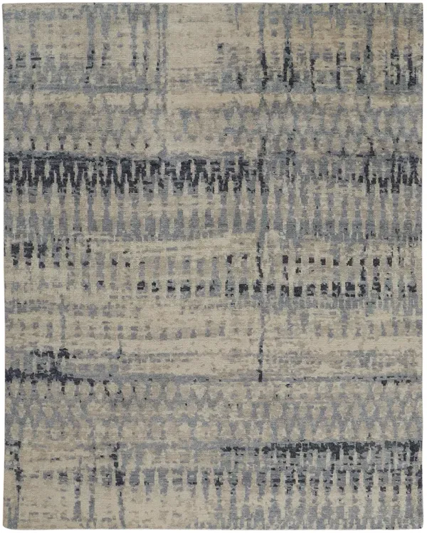 Palomar 6631F Blue/Tan 9'6" x 13'6" Rug