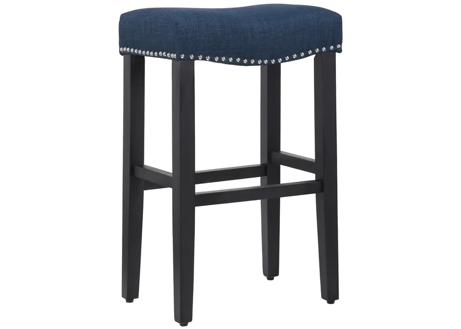 WestinTrends 29" Upholstered Backless Saddle Seat Bar Stool