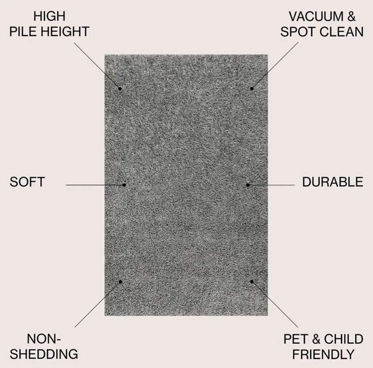 Mercer Shag Plush Area Rug