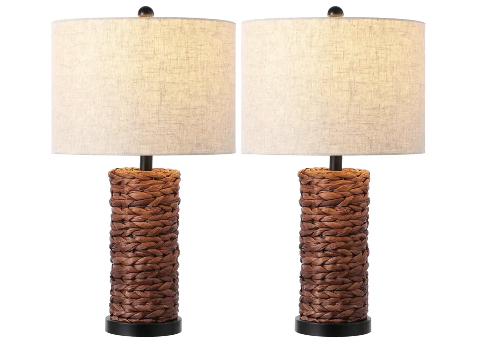 Elicia Coastal Water Hyacinth LED Table Lamp