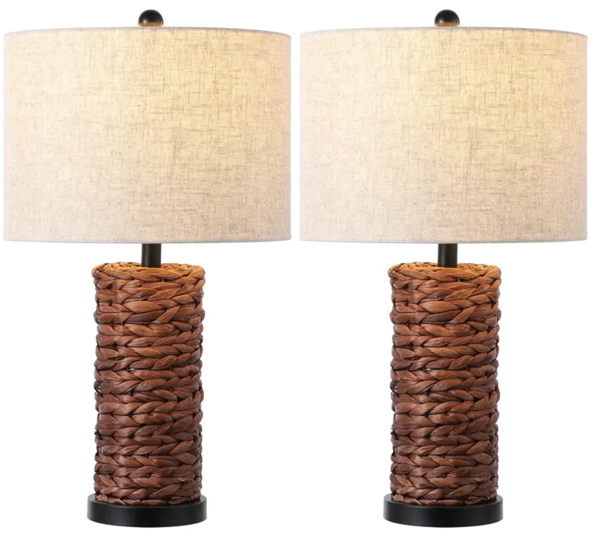 Elicia Coastal Water Hyacinth LED Table Lamp