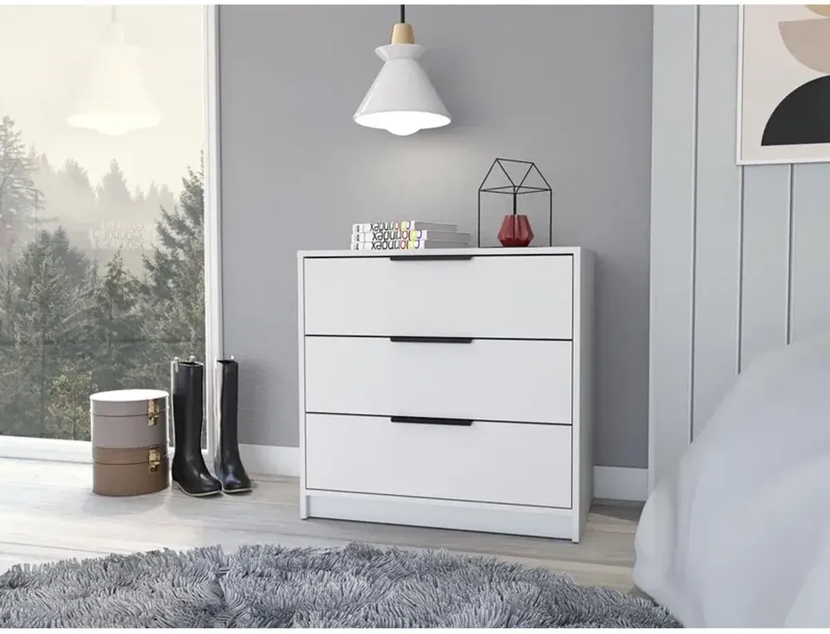 Egeo 3 Drawer Dresser White