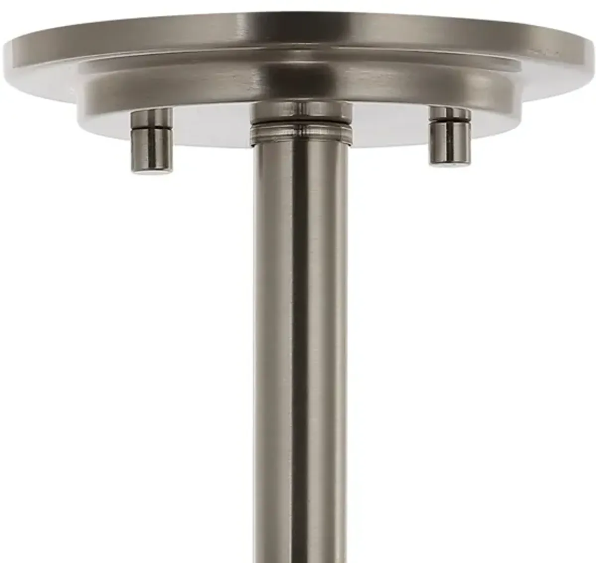 Lina 3-Light Modern Industrial Iron/Seeded Glass LED Semi Flush Mount