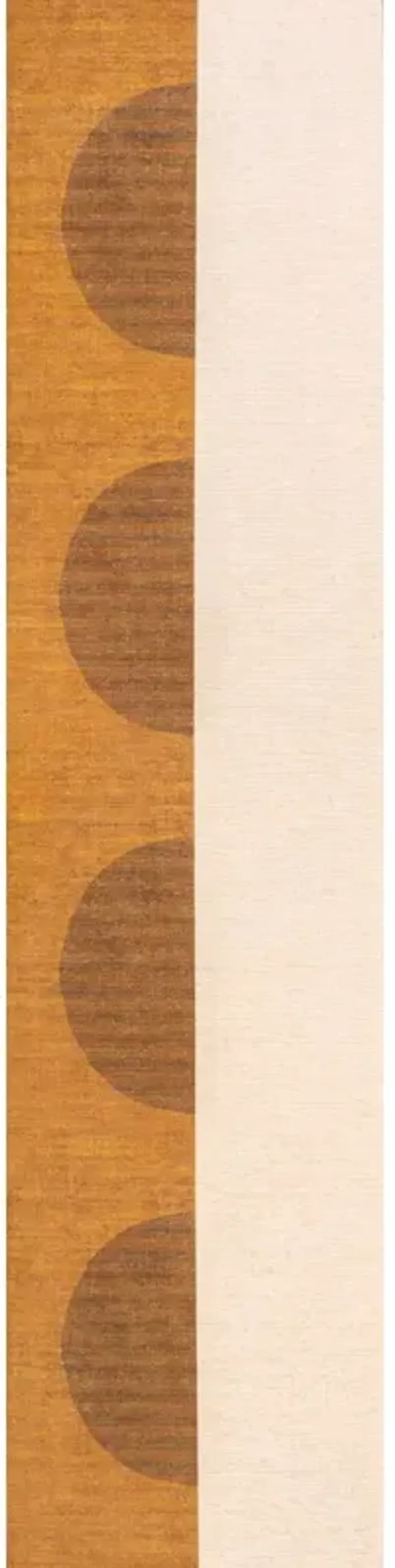 Demie Minimalist Graphic Circle Machine Washable Area Rug