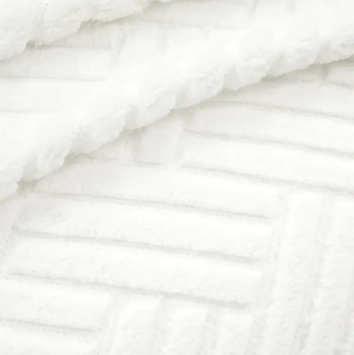 Super Cozy Ultra Soft Ribbed Faux Fur Bedspread/Blanket Single