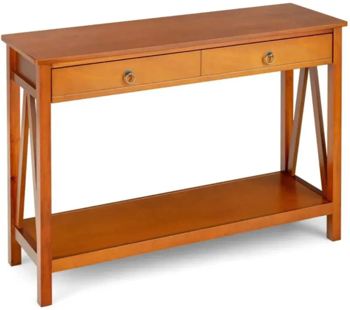 Hivvago Console Table with Drawer Storage Shelf for Entryway Hallway