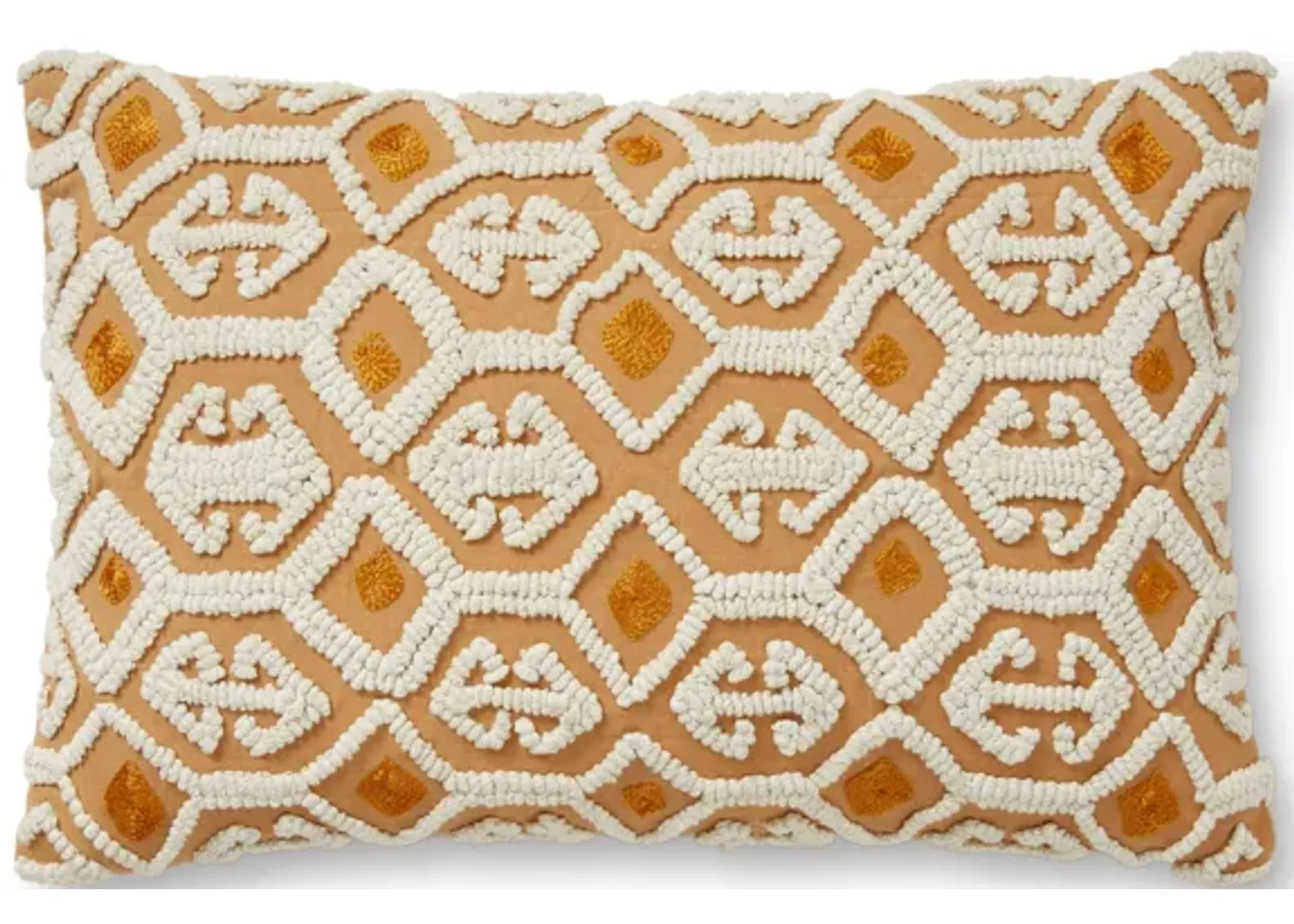 PLL0050 Ivory/Multi 13"x21" Down Pillow