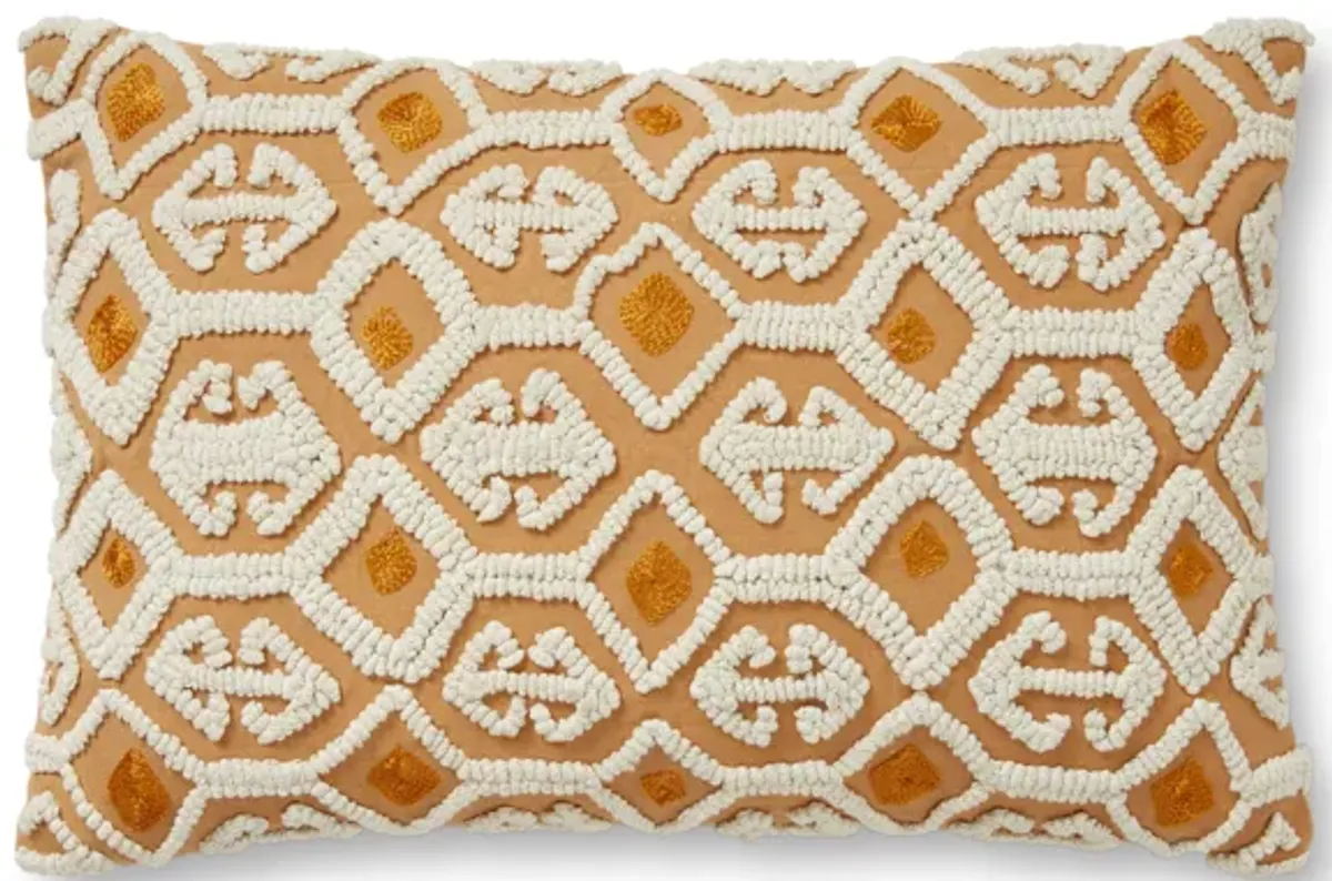 PLL0050 Ivory/Multi 13"x21" Down Pillow