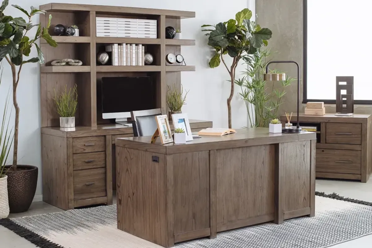 Modern Loft Credenza and Hutch