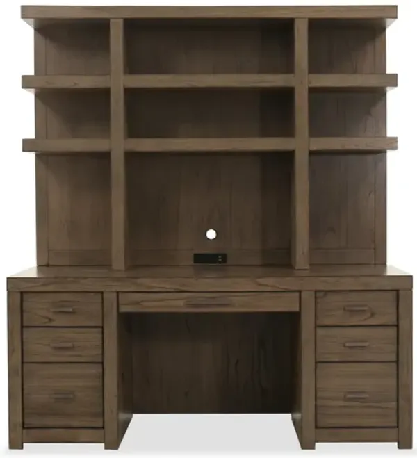 Modern Loft Credenza and Hutch