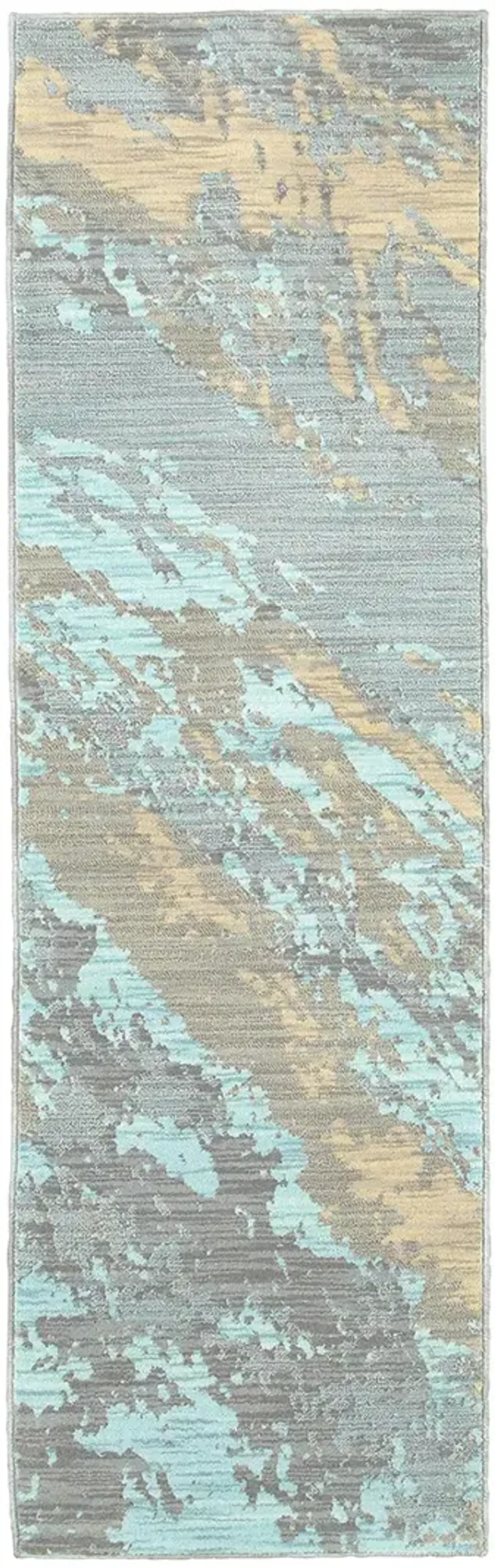 Sedona 2'3" x 7'6" Blue Rug